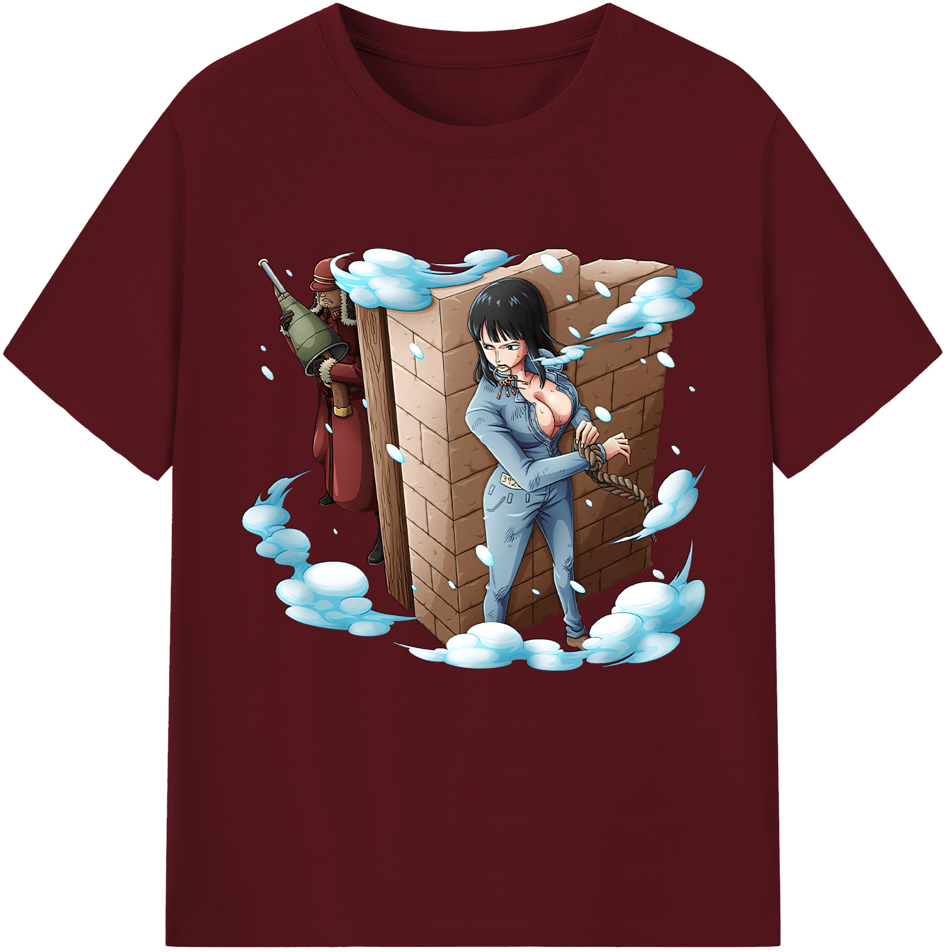 ワンピース ニコ・ロビン ONE PIECE Nico Robin 綿100％半袖Tシャツ（フロントプリント）